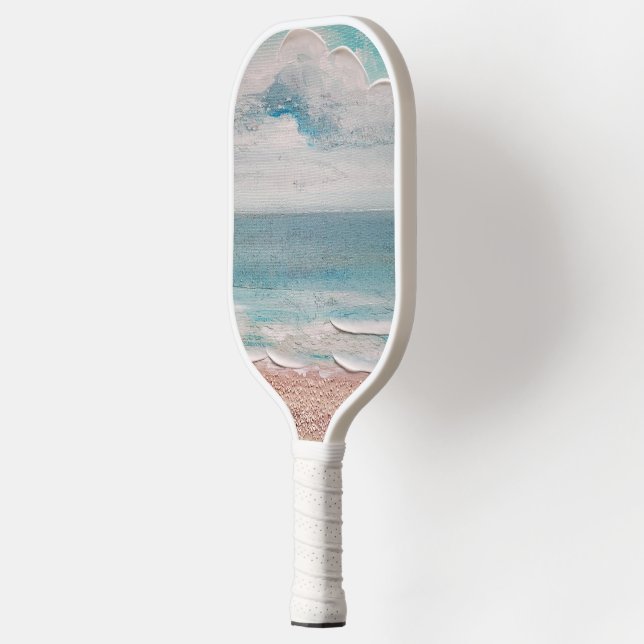 Abstrakter Sand Pickleball Schläger (Links)
