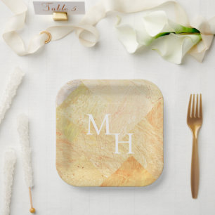 Abstrakter Sandstein Marble Pappteller