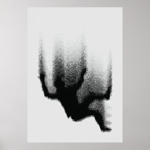 Abstrakter Schattenfall: Fließende Silhouette Poster