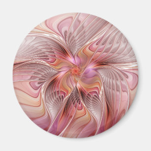 Abstrakter Schmetterling Bunte Fantasy-Fraktal-Kun Magnet