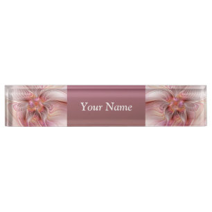Abstrakter Schmetterling Bunte Fantasy Fraktal Tex Namensplakette