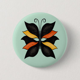 Abstrakter Schmetterling Button