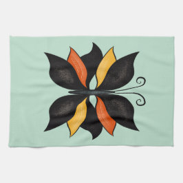 Abstrakter Schmetterling Geschirrtuch