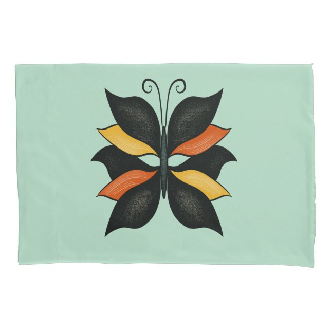 Abstrakter Schmetterling Kissenbezug (Vorderseite)