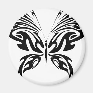 Abstrakter Schmetterling Magnet