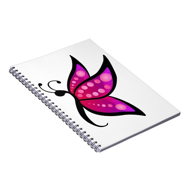 Abstrakter Schmetterling Notizblock (Rechte Seite)