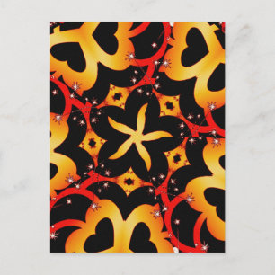 abstrakter Schmetterling Postkarte