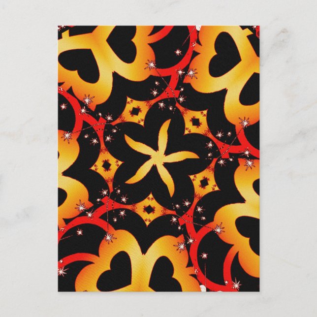 abstrakter Schmetterling Postkarte (Vorderseite)