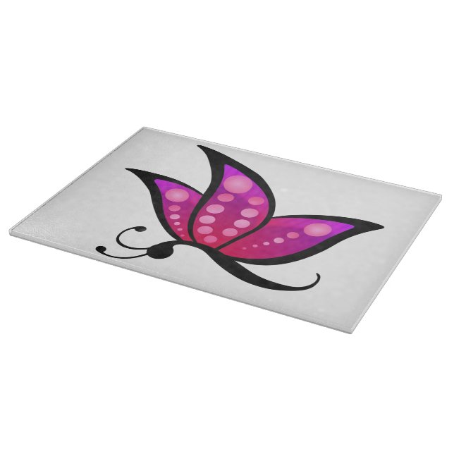 Abstrakter Schmetterling Schneidebrett (Ecke)