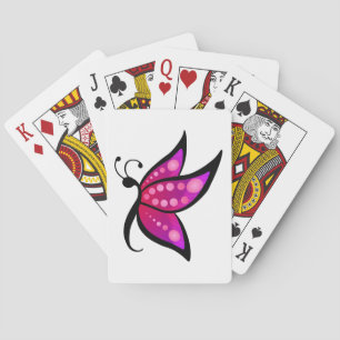 Abstrakter Schmetterling Spielkarten