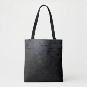 Abstrakter, schwarzer dreieckiger Hintergrund, Gru Tasche