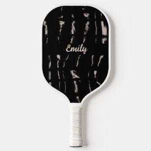 Abstrakter schwarzer Schriftname Pickleball-Schläg Pickleball Schläger