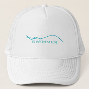 Abstrakter Schwimmer Truckerkappe