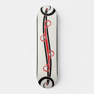 Abstrakter serpentinenförmiger Fluss Skateboard