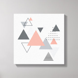 Abstrakter skandinavischer geometrischer Entwurf Leinwanddruck