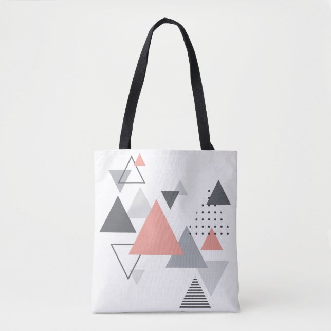 Abstrakter skandinavischer geometrischer Entwurf Tasche (Vorderseite)