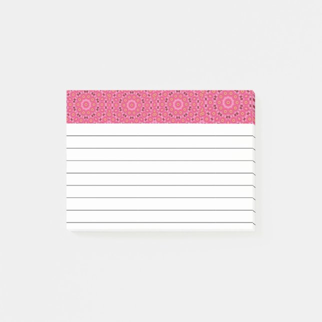 Abstrakter Sommer Post-it Klebezettel (Vorderseite)