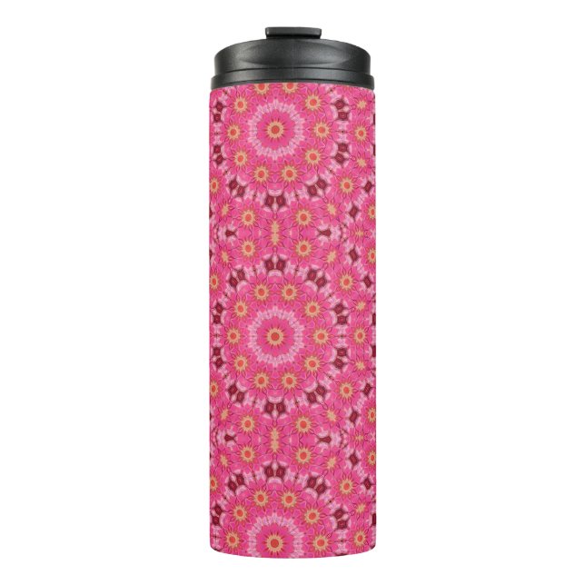 abstrakter Sommer Thermosbecher (Vorderseite)