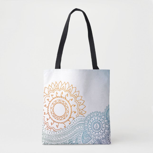 Abstrakter Sonnenaufgang des ausführlichen Tasche (Vorderseite)