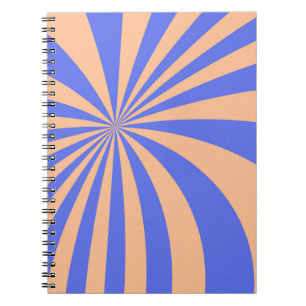 Abstrakter Sonnenbrust-Muster-Hintergrund. blau Notizblock
