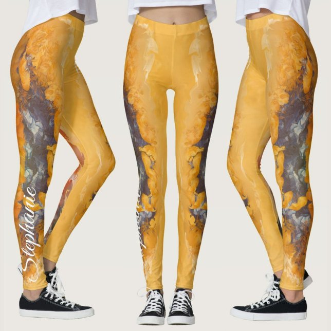 Abstrakter Sonnenuntergang 0612 Leggings (Von Creator hochgeladen)