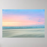 Abstrakter Sonnenuntergang am Strand von Den Haag