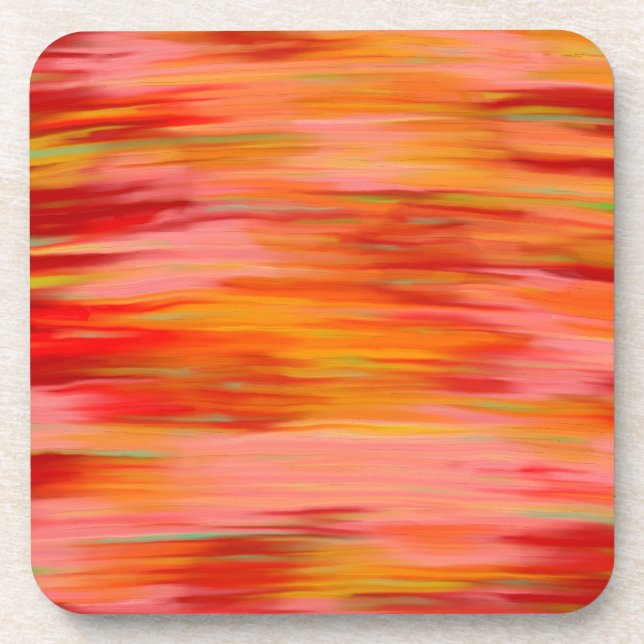 Abstrakter Sonnenuntergang Getränkeuntersetzer (Vorderseite)