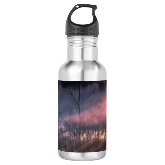 abstrakter Sonnenuntergang Trinkflasche (Vorderseite)