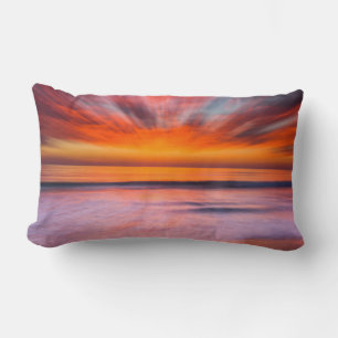 Abstrakter Sonnenuntergang von Tamarack Beach Lendenkissen