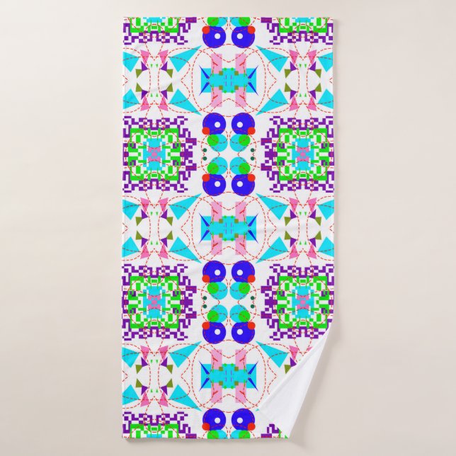 Abstrakter Spaß. Farbformate pattern.abs Badehandtuch (Badehandtuch)