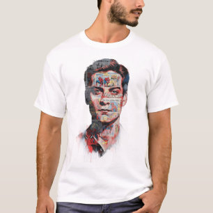 Abstrakter Spider Hero Collage-Kunstprint T-Shirt