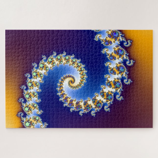 Abstrakter Spiral-Fraktal-Gradient (Horizontal)