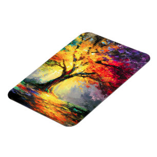 Abstrakter spiritueller Naturbaum des Lebens Magnet