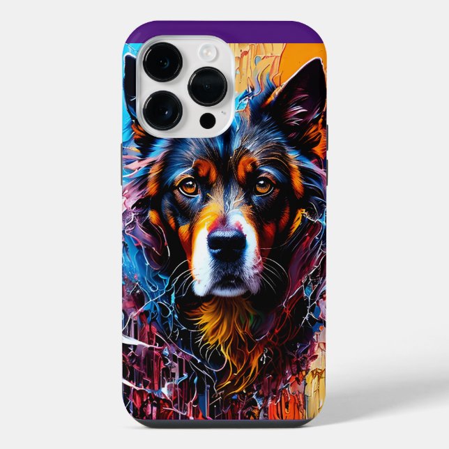 Abstrakter Splint iPhone 14 Pro Max Hülle (Rückseite)
