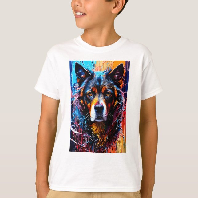 Abstrakter Splint T-Shirt (Vorderseite)