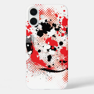 Abstrakter Spritzer in Rot und Schwarz title_seo2