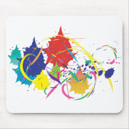Abstrakter Spritzer Paint Vector Digitale Kunst Co Mousepad
