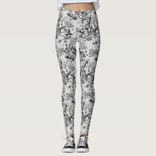 Abstrakter Spritzer Pinsel modern im Designstil Leggings