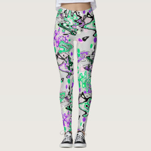 Abstrakter Spritzpinsel modern stilvoll modebewuss Leggings