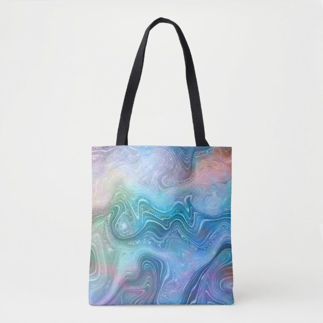 Abstrakter Stein aus flüssigem Marmor Textur Hinte Tasche (Vorderseite)