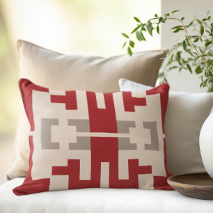 Abstrakter Stil mit modernen geometrischen Mustern Kissen Für Draußen
