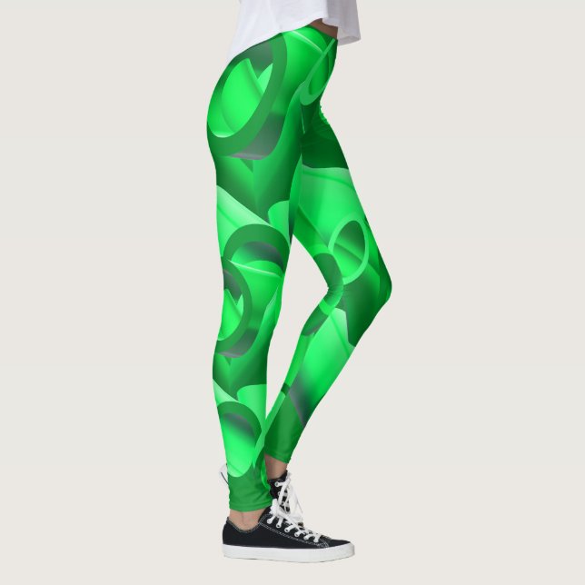 Abstrakter Stil von 3D-Rohren mit moderner digital Leggings (Rechts)