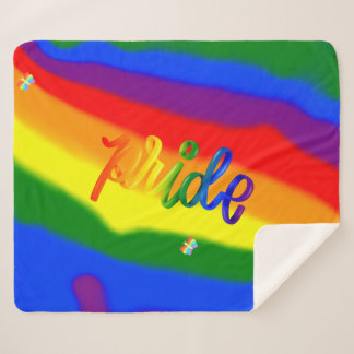 Abstrakter Stolz Regenbogen Sherpadecke