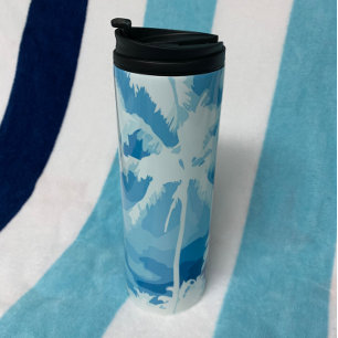 Abstrakter Strand Inspirierter THERMAL BECHER
