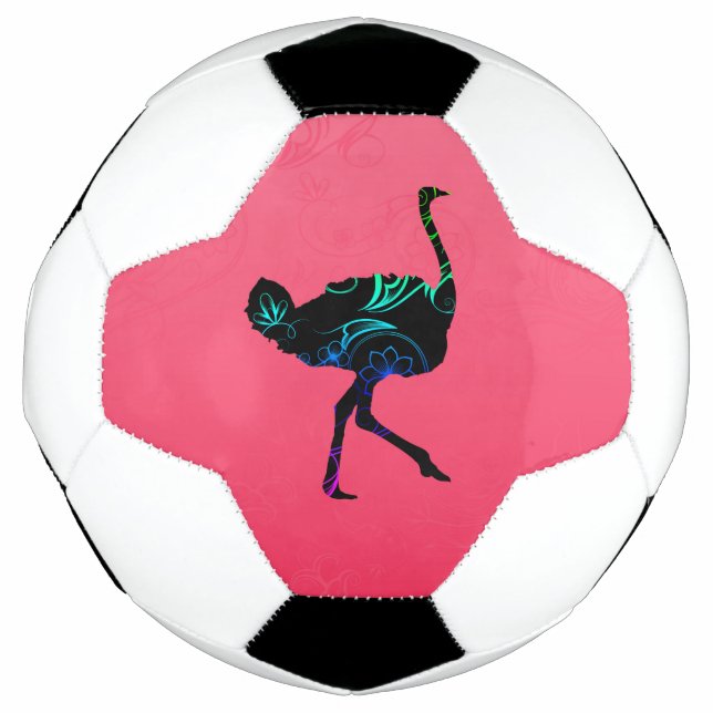 Abstrakter Straußenball Fußball (Vorderseite)