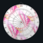 Abstrakter Strudel 4 Dartscheibe<br><div class="desc">Weich Rosa und Pfirsich abstrakter dwirl Entwurf.</div>