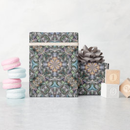 Abstrakter Sukkulargarten Rosette Trellis Muster Geschenkpapier