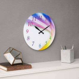 Abstrakter Swirl 1 Große Wanduhr