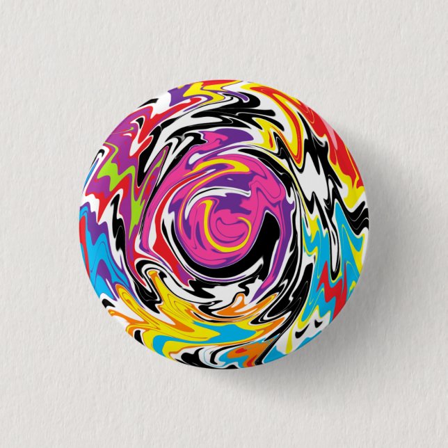 Abstrakter Swirl Button (Vorderseite)