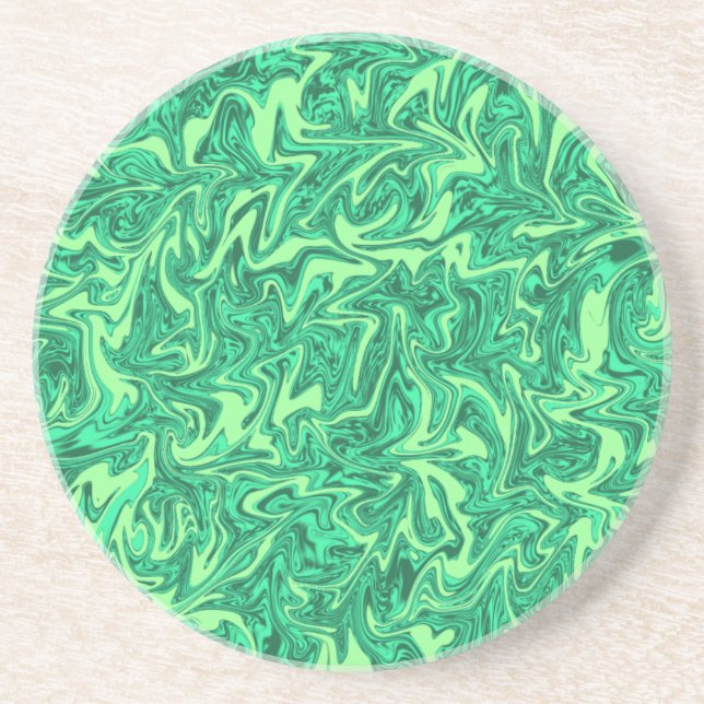 Abstrakter Swirl Getränkeuntersetzer (Vorne)